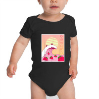 Strawberry Milk Shake Funny Retro 90s Pink Japanese Kawaii Baby Bodysuit | Artistshot