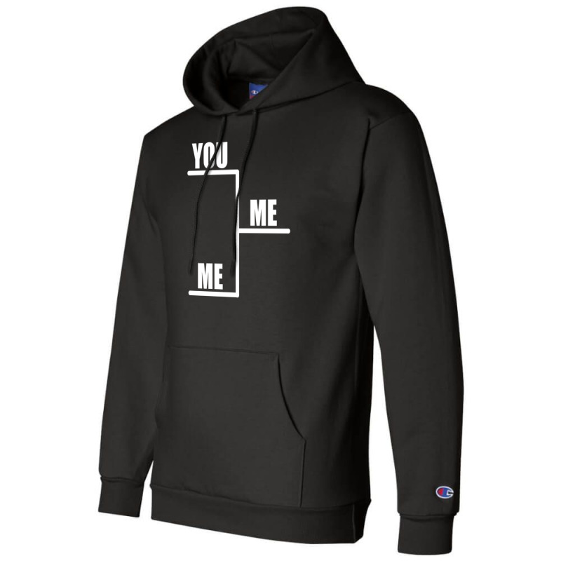 You Vs Me Champion Hoodie | Artistshot