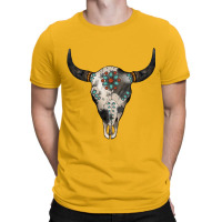 Cowhide Bull Skull T-shirt | Artistshot