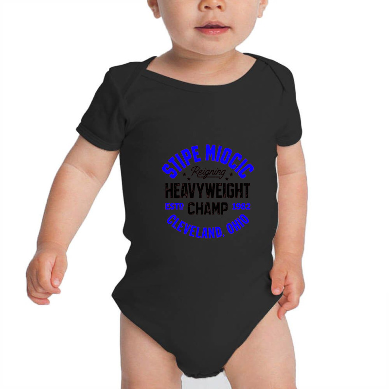 Stipe Miocic   Heavyweight Champ Baby Bodysuit by saterseim | Artistshot