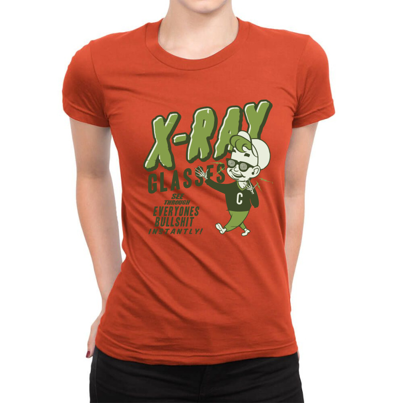 X-ray Glasses See Through Everything Instantly! Ladies Fitted T-shirt | Artistshot