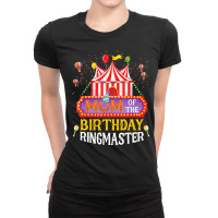 Mom Of The Birthday Ringmaster Kids T  Shirt Birthday Party Circus Mom Ladies Fitted T-shirt | Artistshot