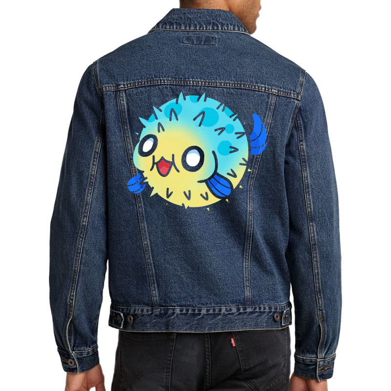 Fish T  Shirt Pufferfish T  Shirt Men Denim Jacket | Artistshot