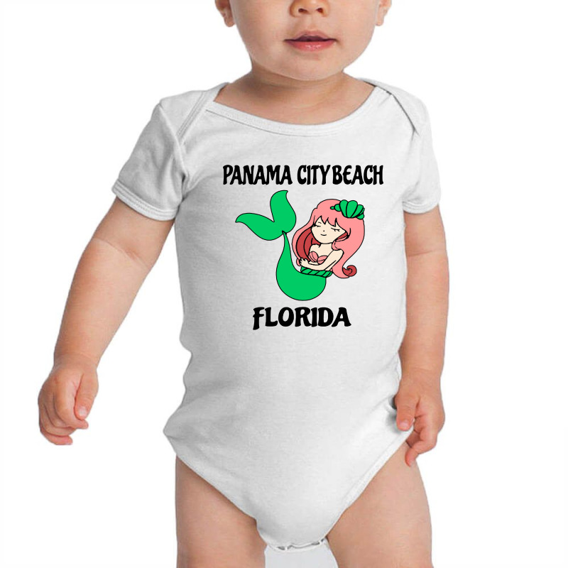 Panama City Beach Cute Mermaid Baby Bodysuit by atereabag | Artistshot