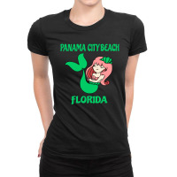 Panama City Beach Cute Mermaid Florida Ladies Fitted T-shirt | Artistshot