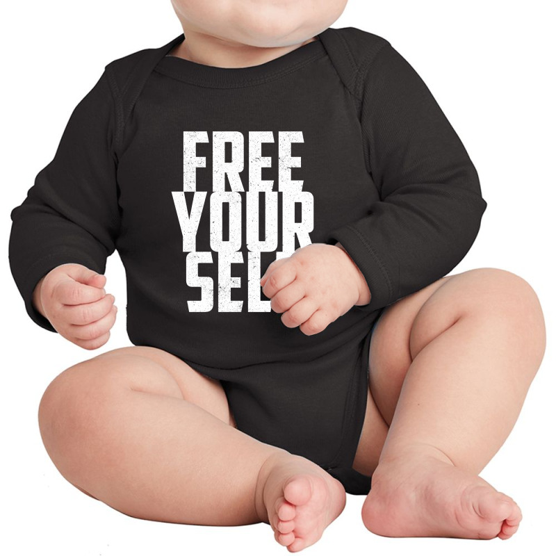 Free Yourself Long Sleeve Baby Bodysuit by dev18 | Artistshot