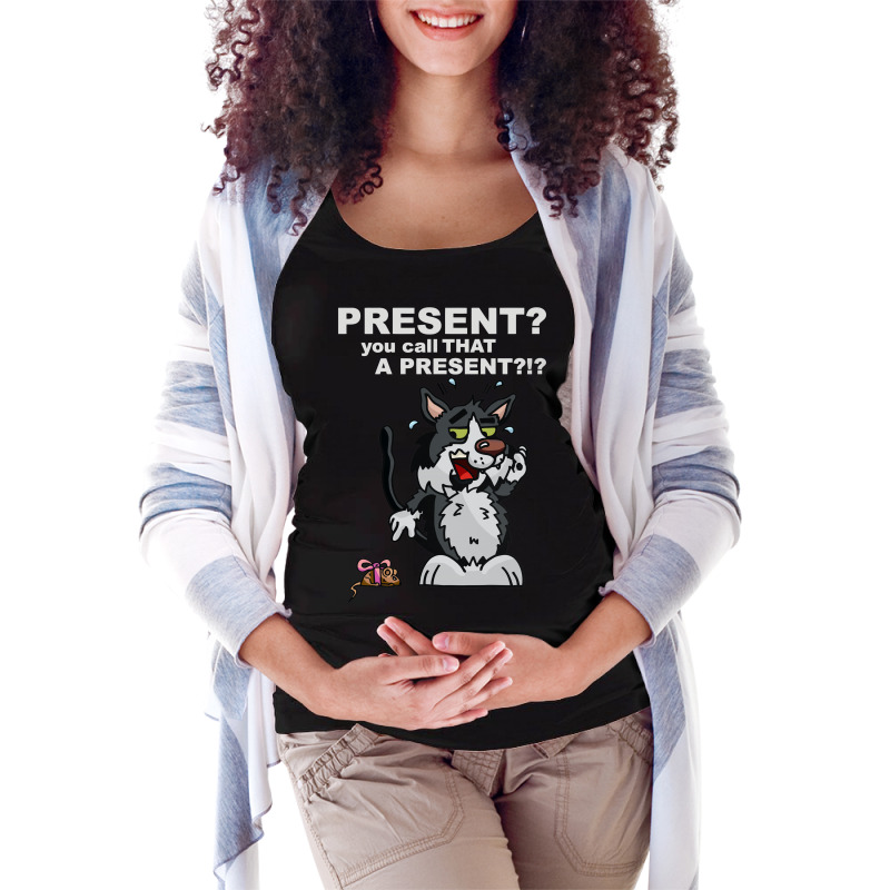 Anxious Cat Maternity Scoop Neck T-shirt | Artistshot