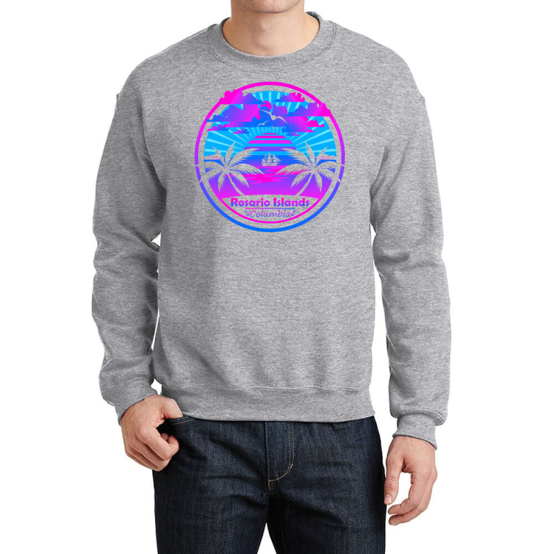 Rosario Islands T  Shirt Rosario Islands Beach Colombia, Palm Trees Su Crewneck Sweatshirt by partyguess | Artistshot