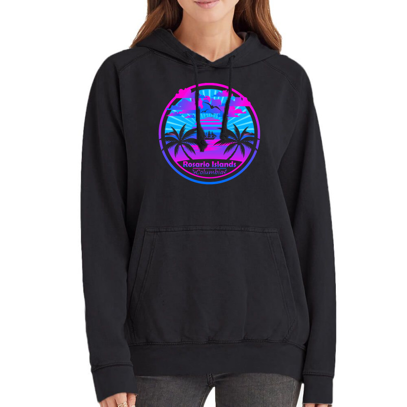 Rosario Islands T  Shirt Rosario Islands Beach Colombia, Palm Trees Su Vintage Hoodie by partyguess | Artistshot