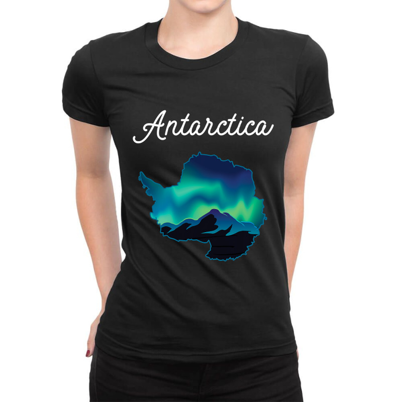 Lights Over Antarctica Ladies Fitted T-Shirt by Hoangduong | Artistshot