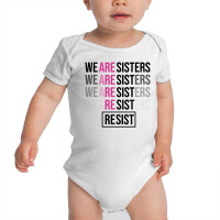 Rainbow Feminine Resist Black Baby Bodysuit | Artistshot