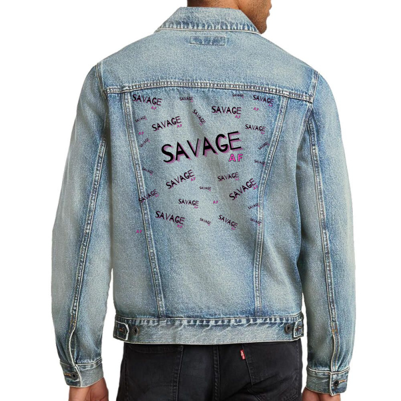 Savage Af Men Denim Jacket | Artistshot