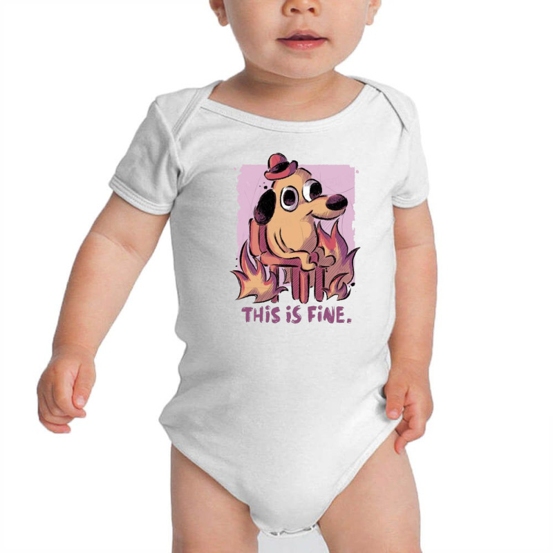 This Is Fine Baby Bodysuit | Artistshot