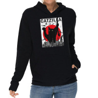 Vintage Catzilla Japanese Sunset Style Lightweight Hoodie | Artistshot