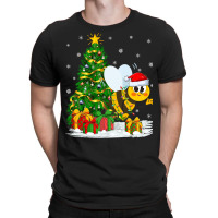 Bee Lover Family Matching Santa Hat Christmas 490 T-shirt | Artistshot