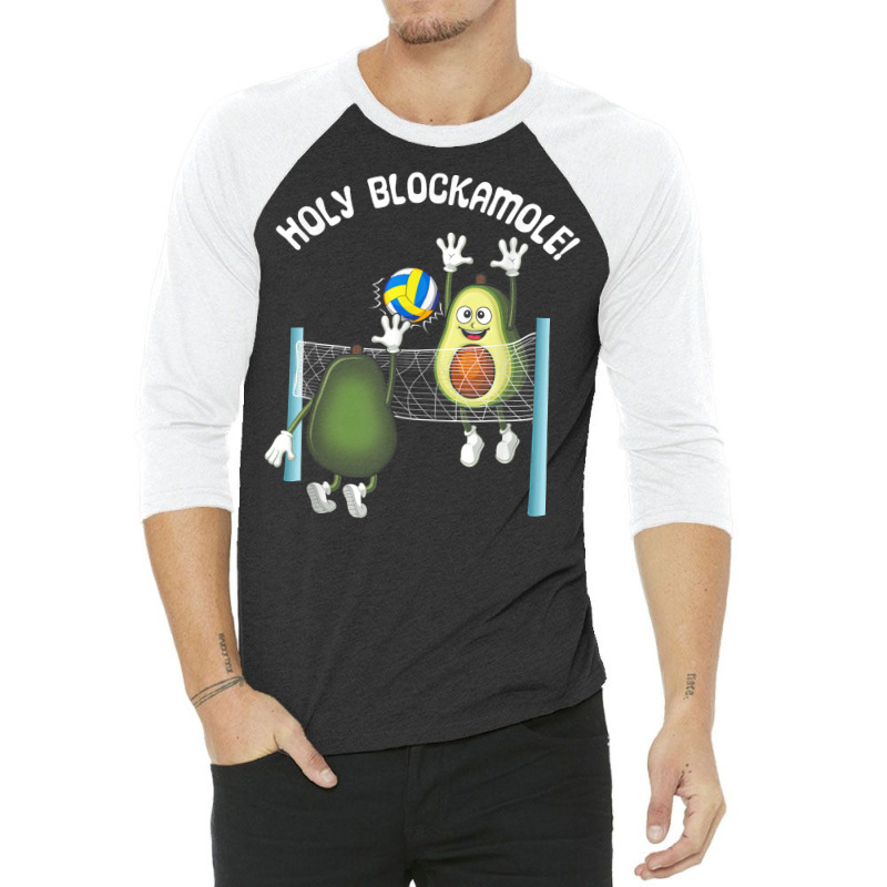 Holy Blockamole! Guacamole Player Blocker Volleyball T Shirt 3/4 Sleeve Shirt by tandonwelters | Artistshot