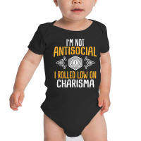 Funny Rpg Rolled Low Charisma T Shirt Baby Bodysuit | Artistshot