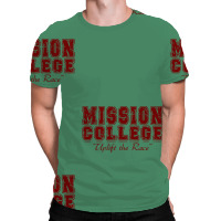 Mission College Maroon All Over Men's T-shirt | Artistshot