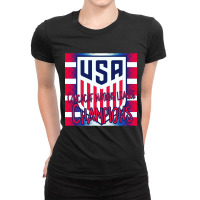 Usmnt Champions T Shirt Ladies Fitted T-shirt | Artistshot