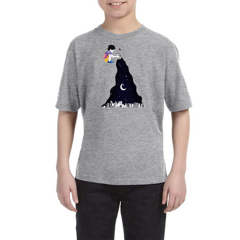 Boy Spilling His Night Watercolor Painting Illustrator, Youth Tee | Artistshot