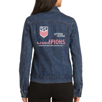 Usa Champion Concacaf Nations League 2021 Ladies Denim Jacket | Artistshot