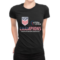 Usa Champion Concacaf Nations League 2021 Ladies Fitted T-shirt | Artistshot