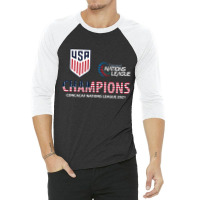 Usa Champion Concacaf Nations League 2021 3/4 Sleeve Shirt | Artistshot