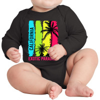 California Paradise Long Sleeve Baby Bodysuit | Artistshot