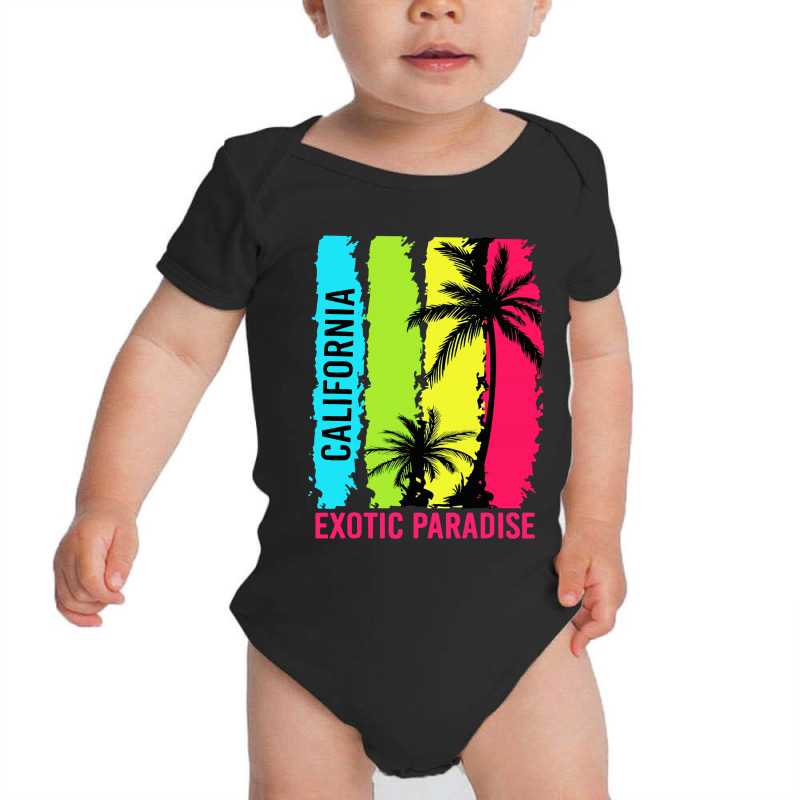 California Paradise Baby Bodysuit by William Art | Artistshot