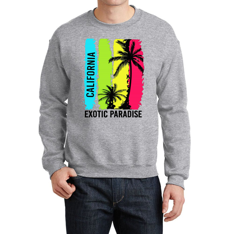 California Paradise Crewneck Sweatshirt by William Art | Artistshot