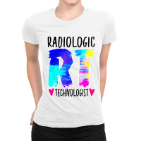 Colorful Radiologic Technologist Ladies Fitted T-shirt | Artistshot