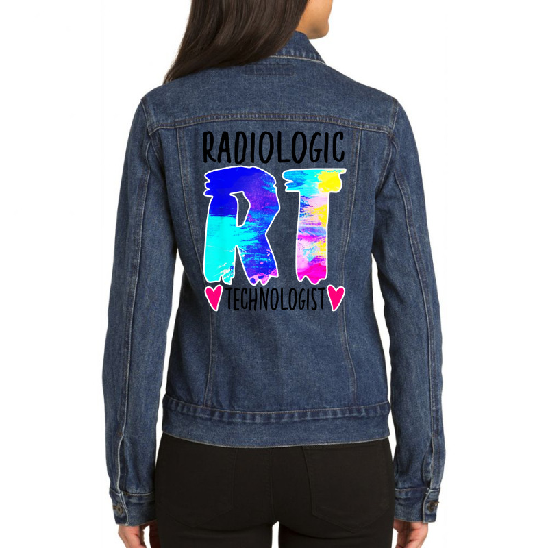 Colorful Radiologic Technologist Ladies Denim Jacket by chagoi | Artistshot