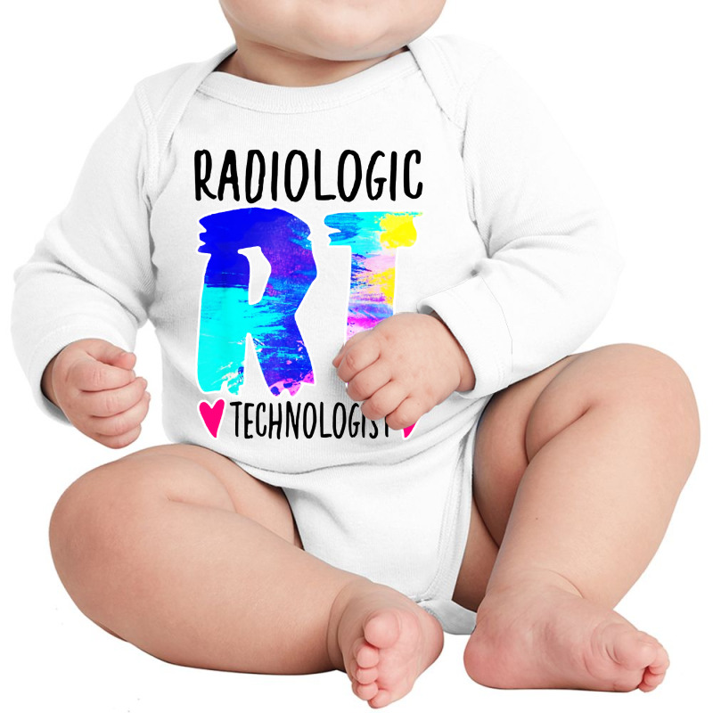 Colorful Radiologic Technologist Long Sleeve Baby Bodysuit by chagoi | Artistshot