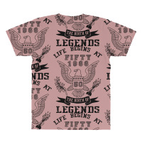 Life Begins At Fifty 1966 The Birth Of Legends All Over Men's T-shirt | Artistshot