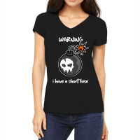 Warning I Have A Short Fuse Women's V-neck T-shirt | Artistshot