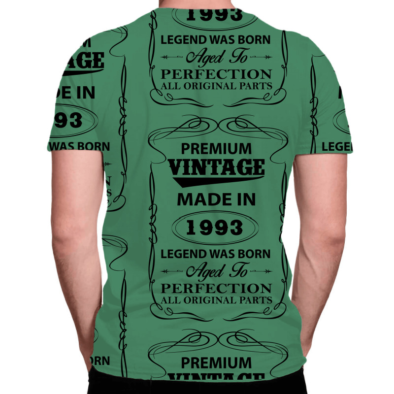 Vintage Legend Was Born 1993 All Over Men's T-shirt | Artistshot