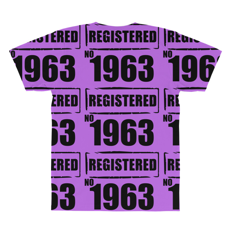 Registered No 1963 All Over Men's T-shirt | Artistshot