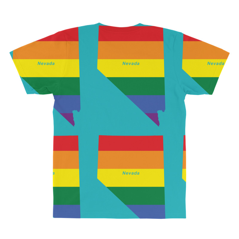 Nevada Rainbow Flag All Over Men's T-shirt | Artistshot
