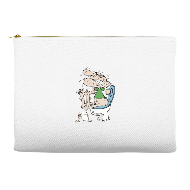 Constipated Man Trying To Shit 01 Accessory Pouches | Artistshot