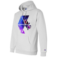 Awesome, Futuristic Galactic Polygon Stars Champion Hoodie | Artistshot