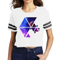 Awesome, Futuristic Galactic Polygon Stars Scorecard Crop Tee | Artistshot