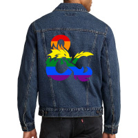 Fun Flavortown Dragon Men Denim Jacket | Artistshot