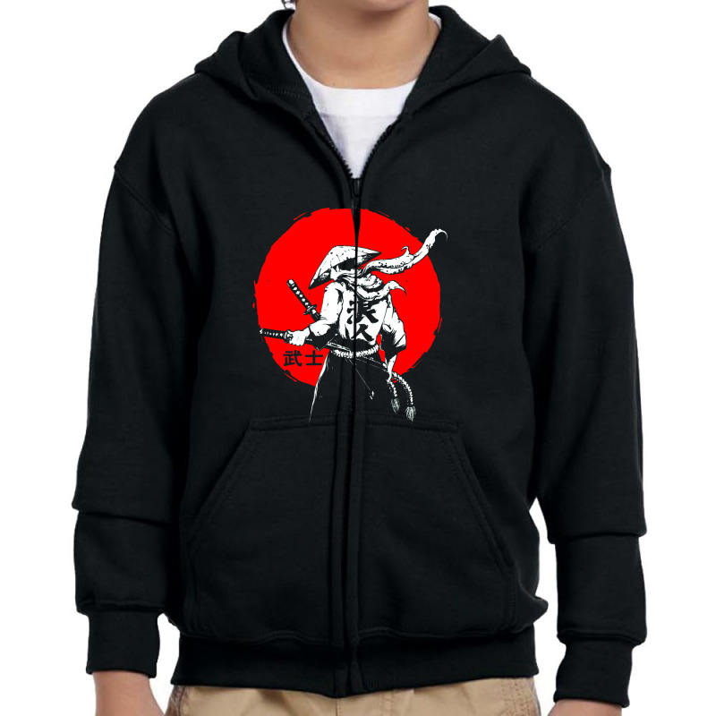 Retro Ancient Japan Samurai Warrior Tokyo Samurai Katana Youth Zipper Hoodie by sinimain | Artistshot