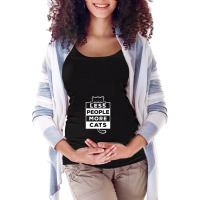 Retro Funny Social Cotton Less More Animals Maternity Scoop Neck T-shirt | Artistshot