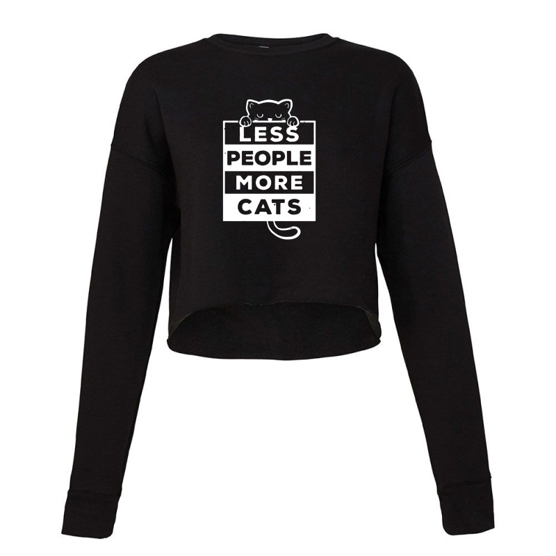 Retro Funny Social Cotton Less More Animals Cropped Sweater by sinimain | Artistshot