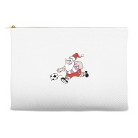 Santa Claus Is Playing Football Accessory Pouches | Artistshot