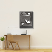 Conceptual Space Dog Portrait Canvas Print | Artistshot