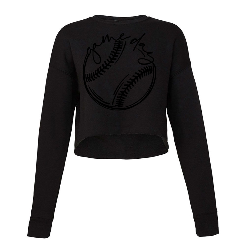 Game Day Baseball Baseball Cropped Sweater | Artistshot