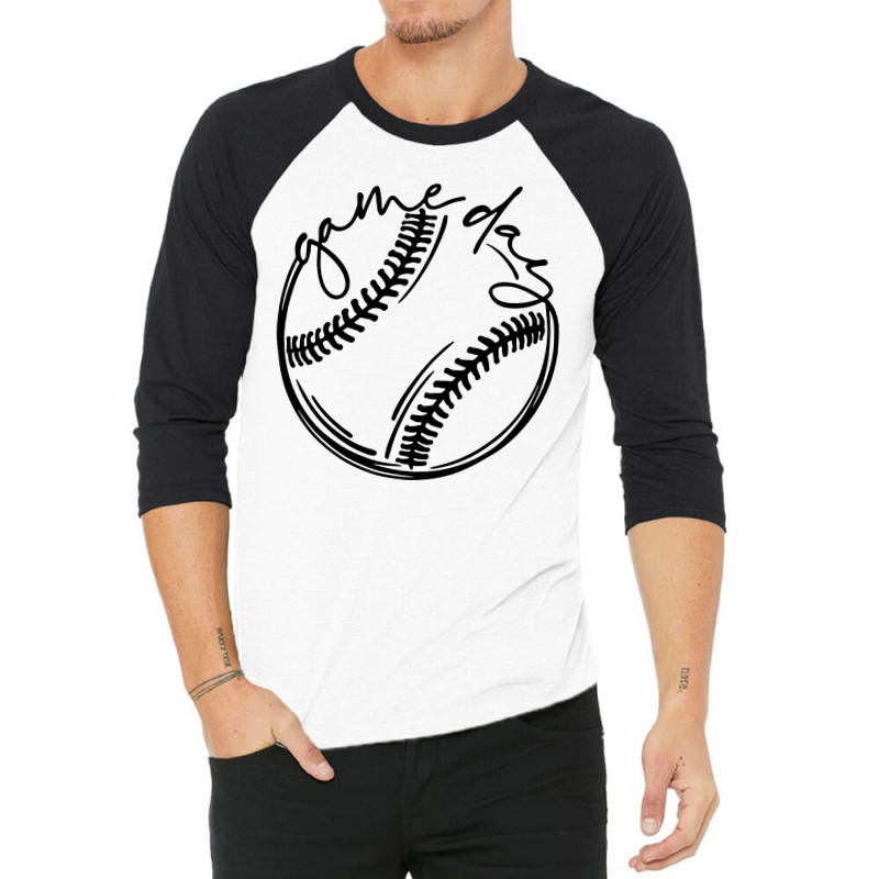Game Day Baseball Baseball 3/4 Sleeve Shirt | Artistshot