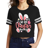 Vegan Design T  Shirt Bunny Ears I'm The Vegan Bunny Matching Easter V Scorecard Crop Tee | Artistshot